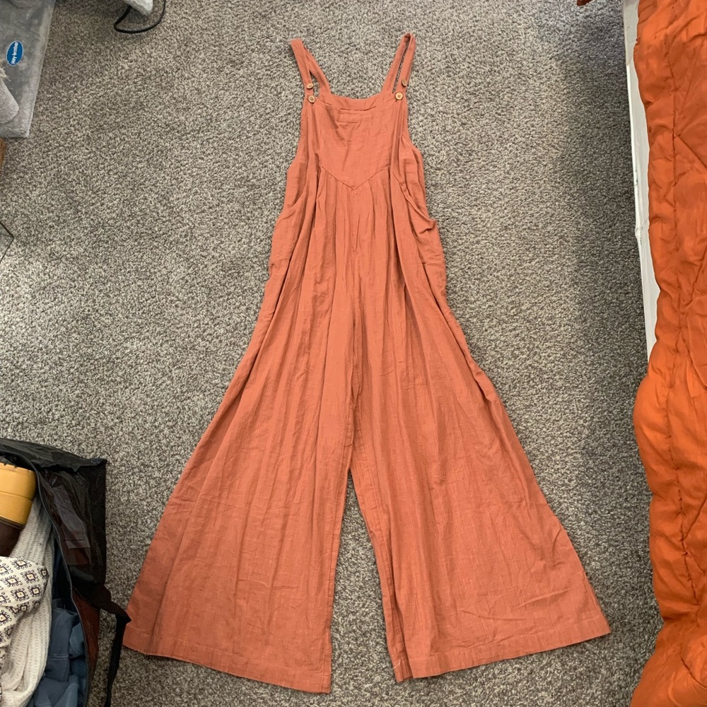 Natural Life Rust Jumpsuit
